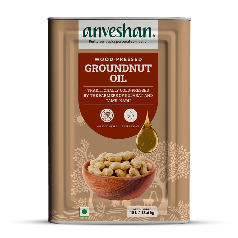 Wood-Pressed Groundnut Oil